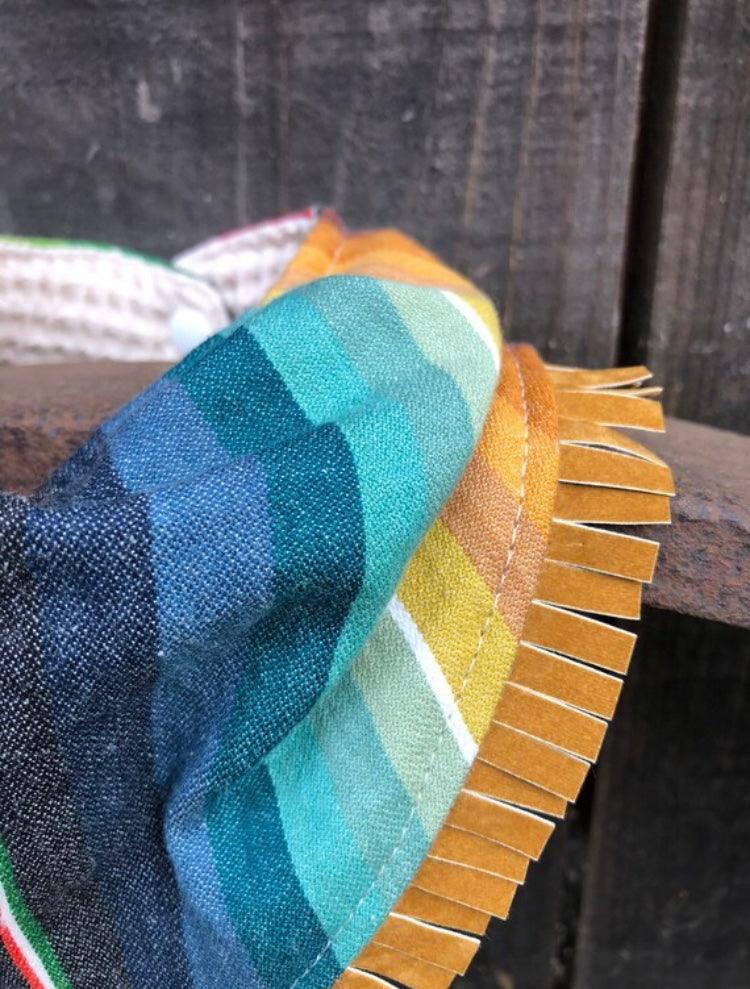 Classic Multi-Colored Serape Bandana Bib